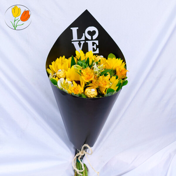 Mini girasol LOVE