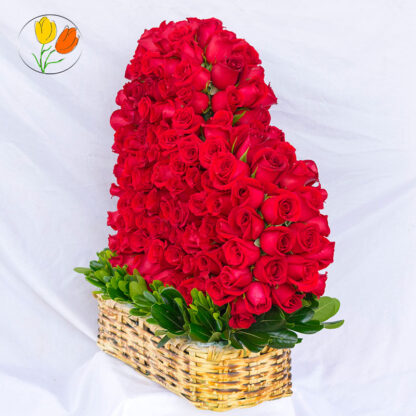 Corazon gigante 200 rosas