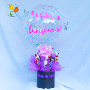Dulces con globo personalizado