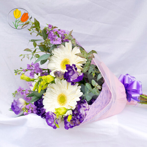 Gerberas y lisianthus