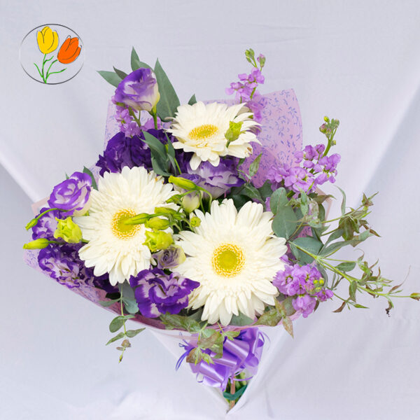 Gerberas y lisianthus