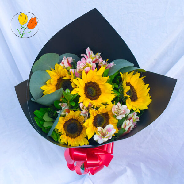 Ramo 5 girasol mini